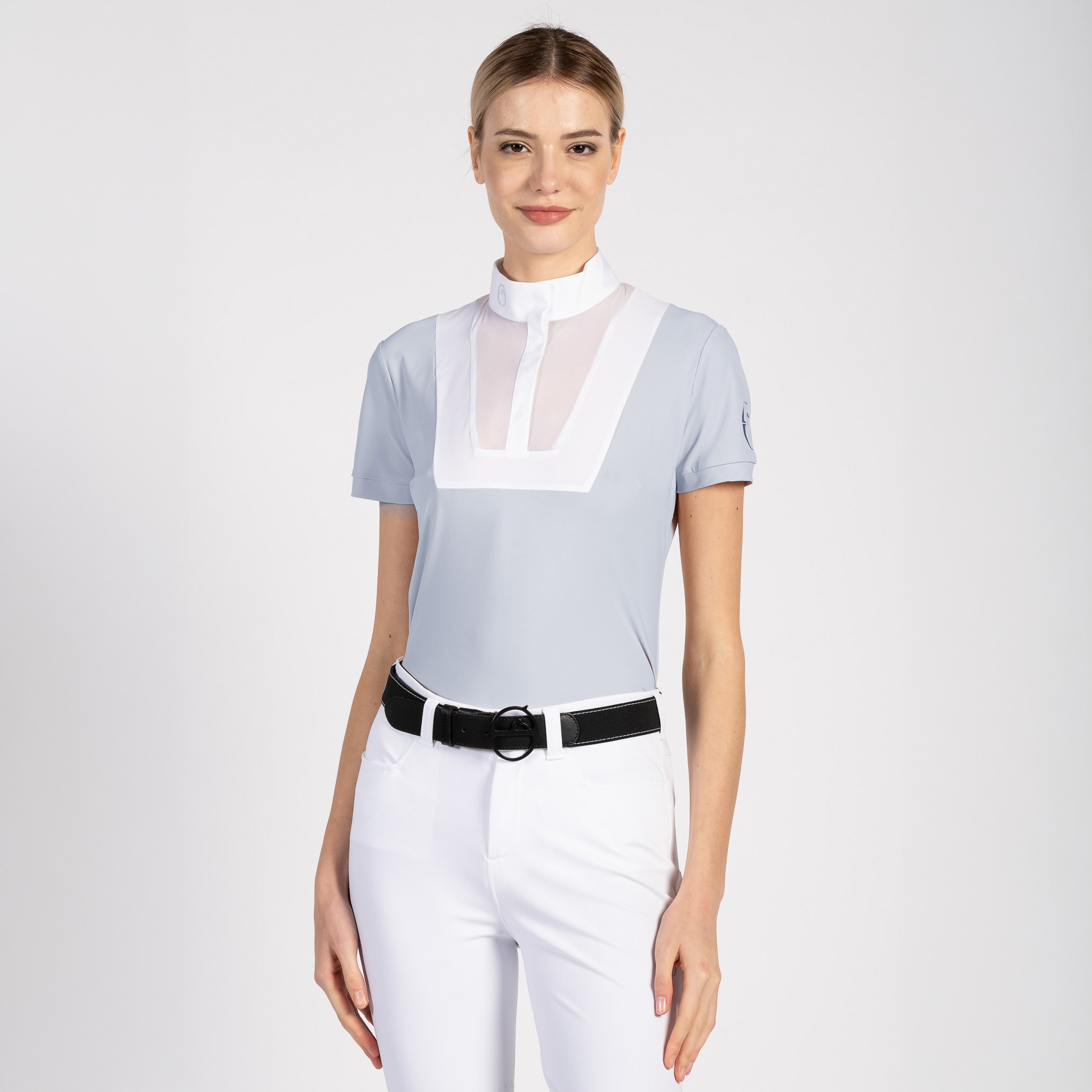 Vestrum Ladies Cesena short sleeve show shirt with breathable fabric and tailored fit, designed for equestrian competitions.