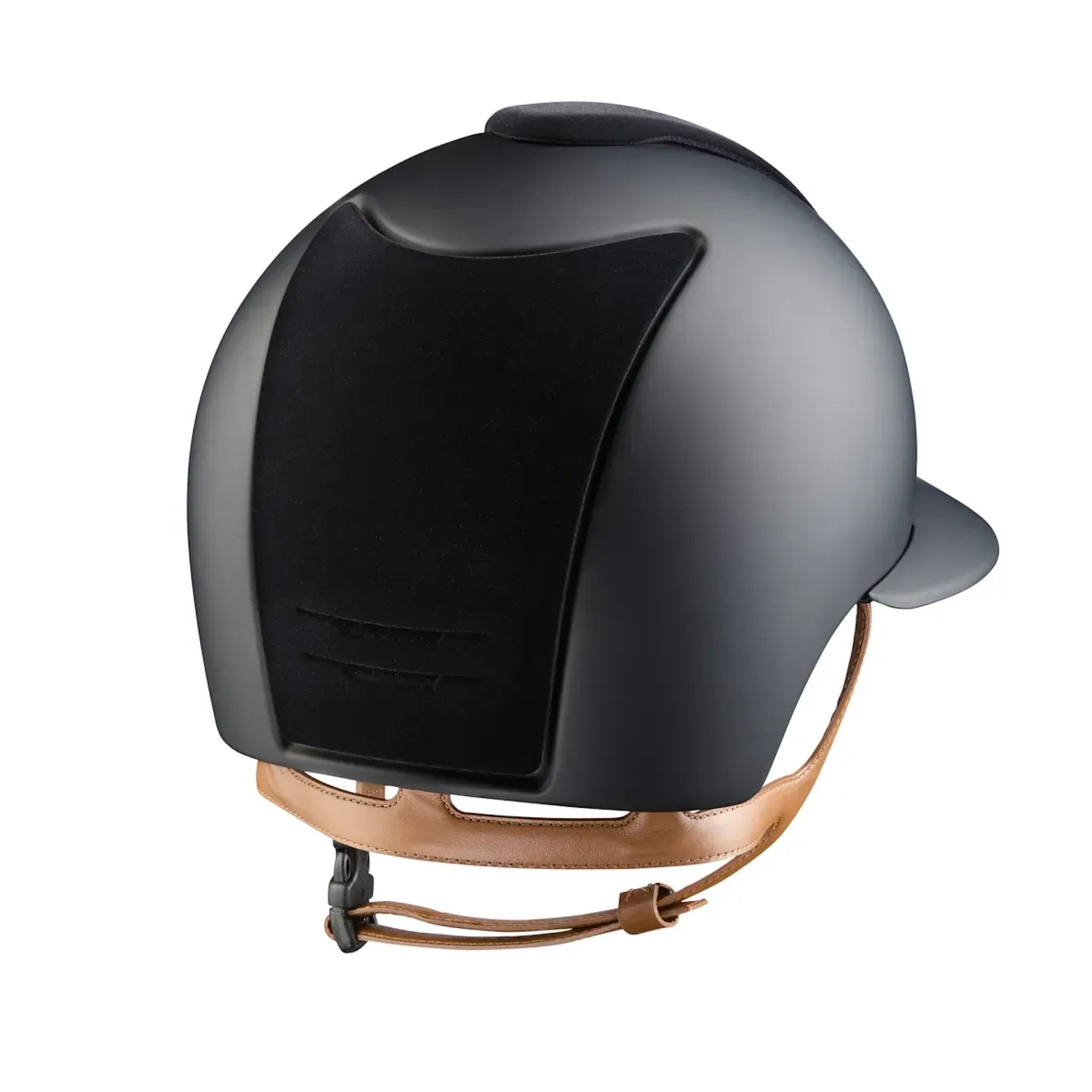 KEP Cromo 2.0 Matt Polo Riding Helmet with Front & Rear Velvet Inserts - Beige Chin Strap - Espayo Equestrian