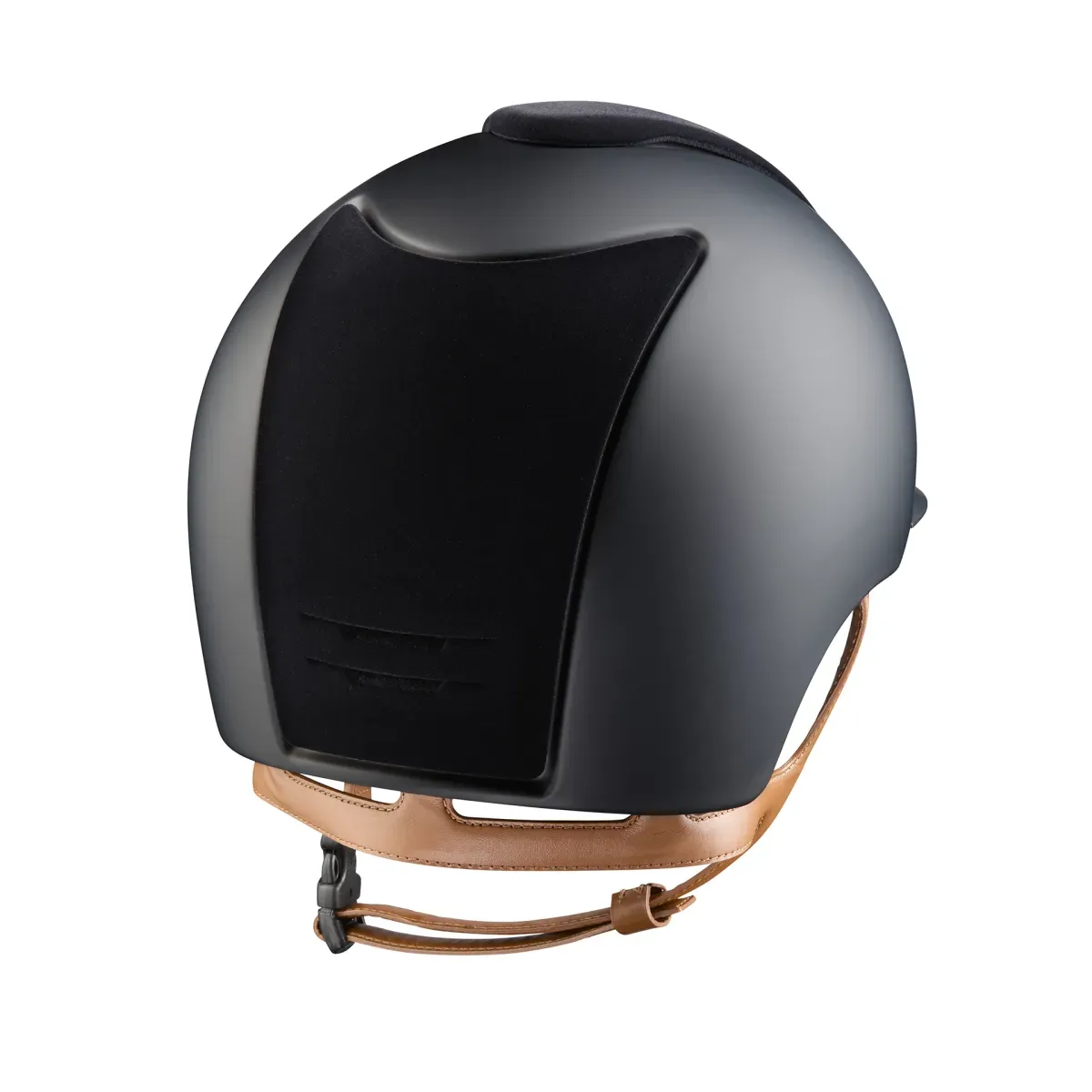 KEP Cromo 2.0 Matt Riding Helmet with Front & Rear Velvet Inserts - Beige Chin Strap - Espayo Equestrian