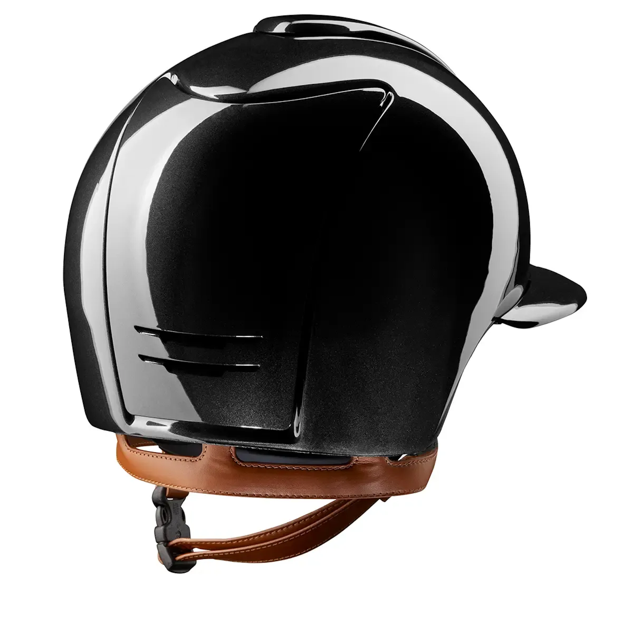 KEP Cromo 2.0 Shine Polo Visor Riding Helmet with Beige Chinstrap - Espayo Equestrian