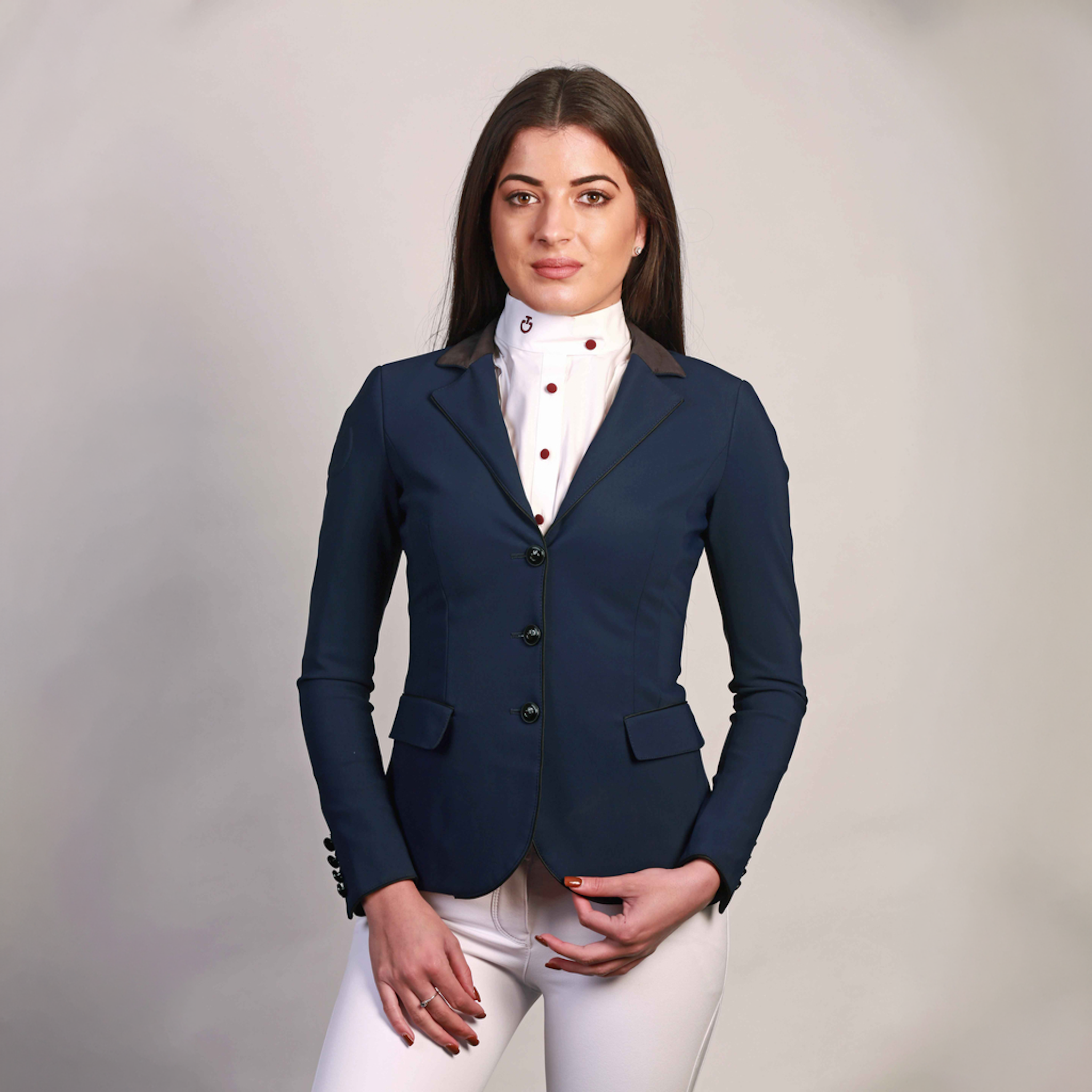 Royal Cavalleria Toscana Ladies GP Show Jacket with tailored fit and elegant design for equestrian competitions.