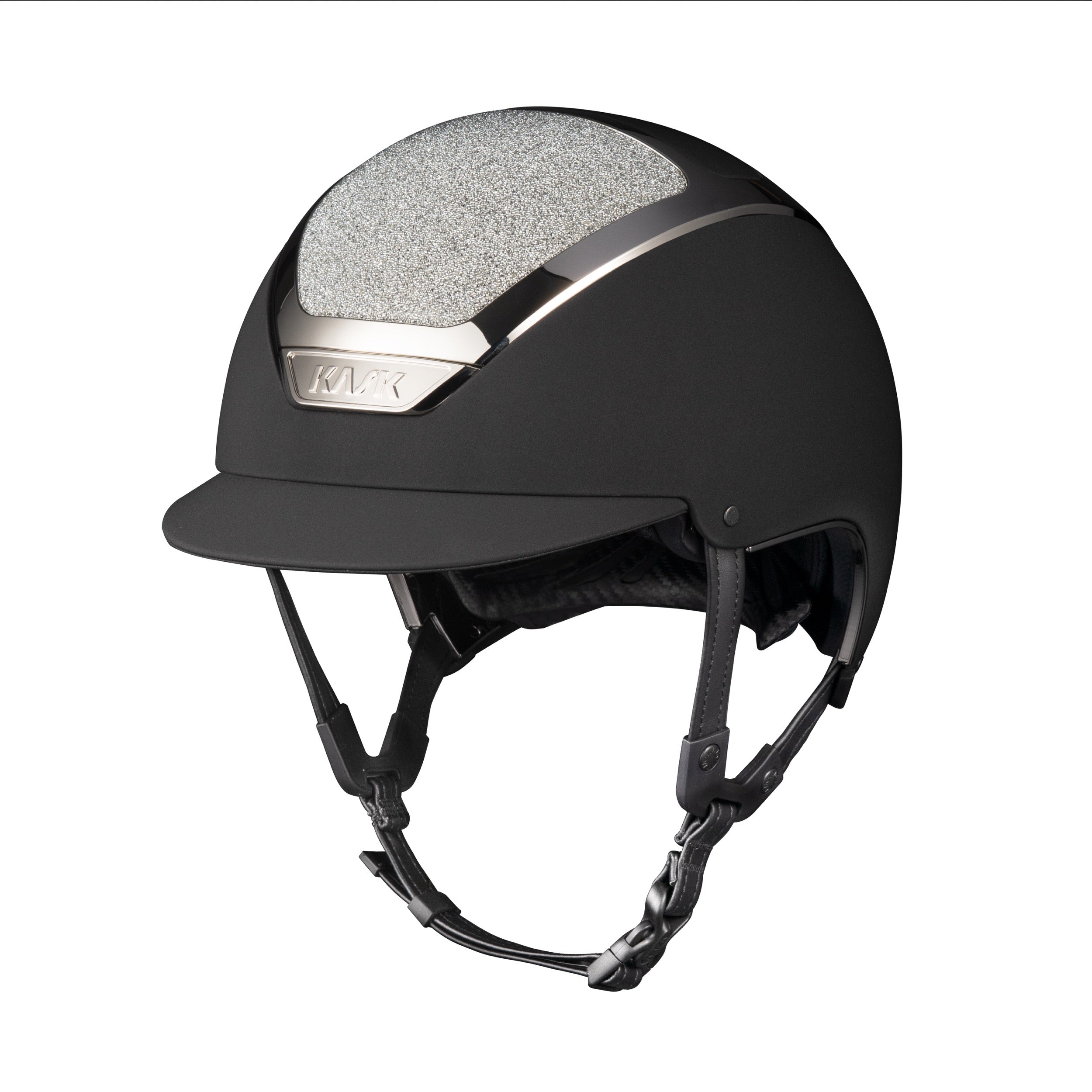 Kask Dogma Chrome Swarovski Carpet Riding Helmet - Espayo Equestrian