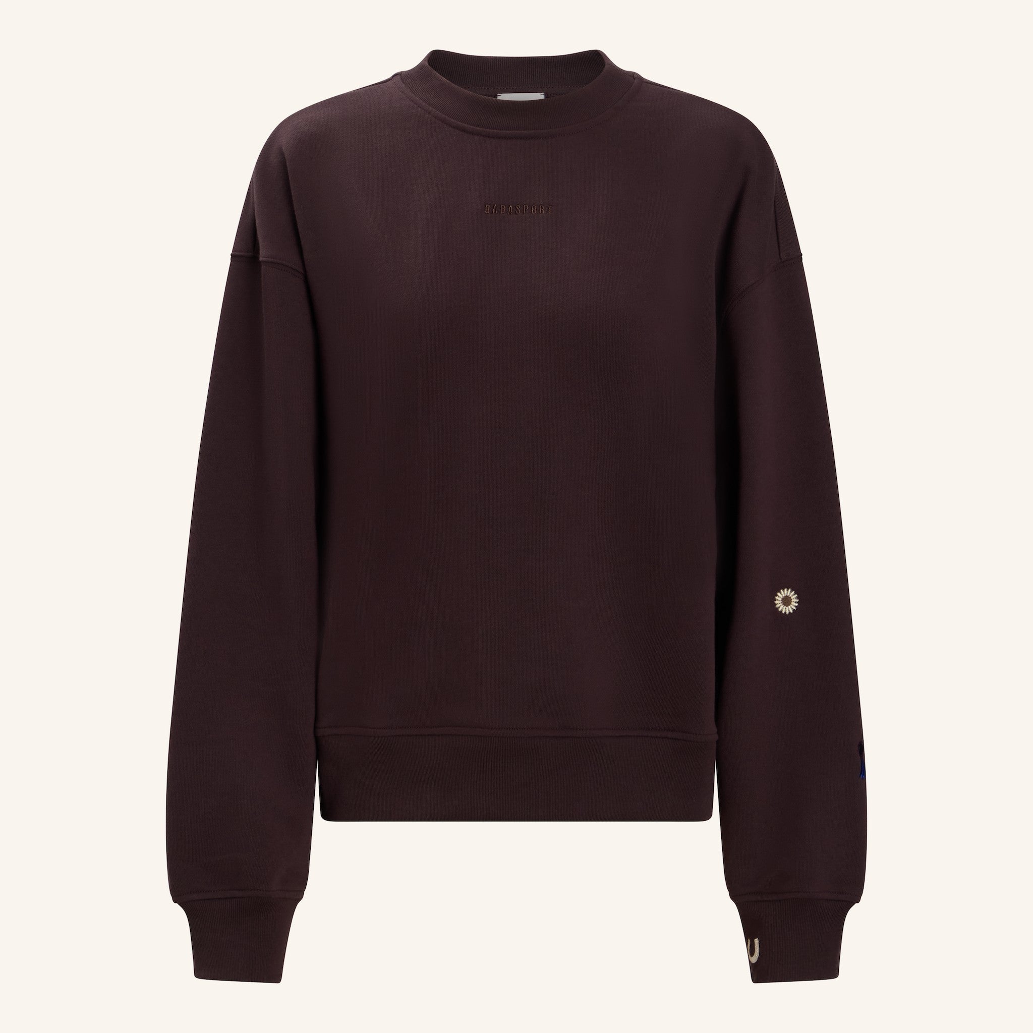 Dada Sport Ladies Birman Sweater in chocolate, front view