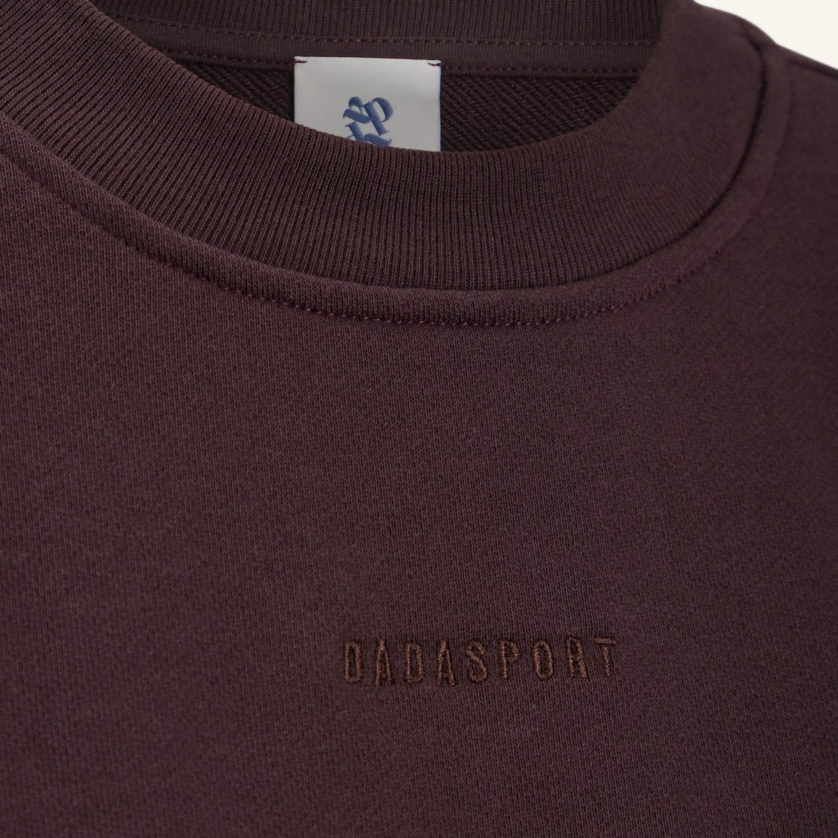 Dada Sport Ladies Birman Sweater in chocolate, logo detail
