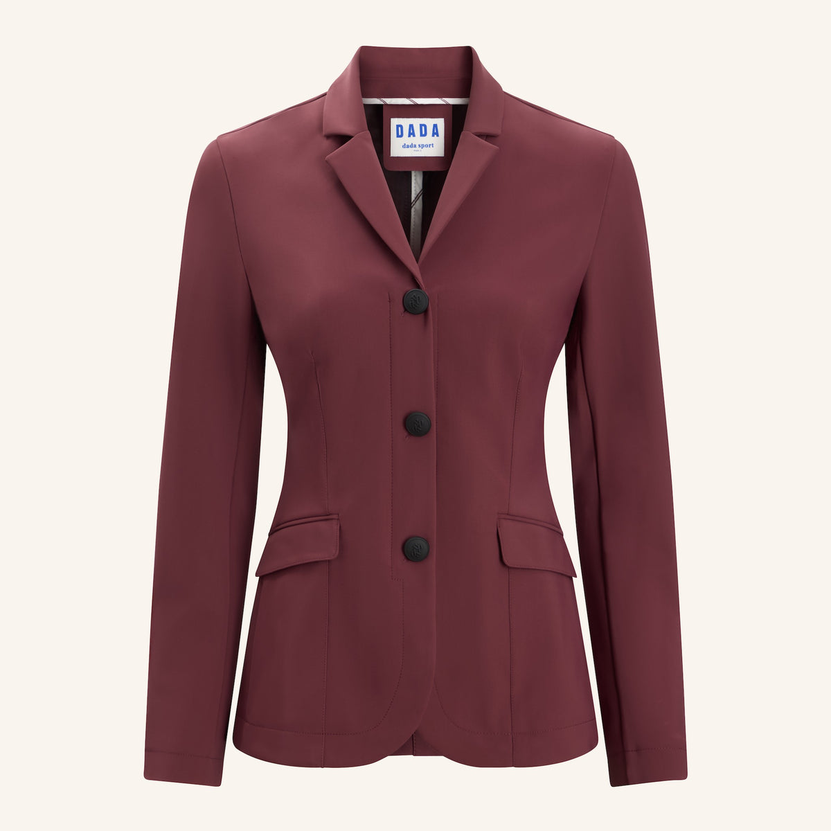 Dada Sport Ladies New Vienna Show Jacket in burgundy, front view
