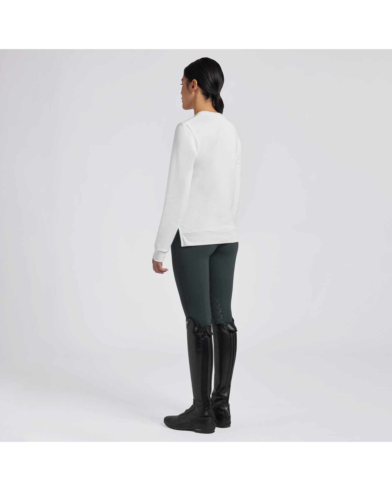 Cavalleria Toscana Ladies Cotton Crew Neck Sweatshirt - Espayo Equestrian