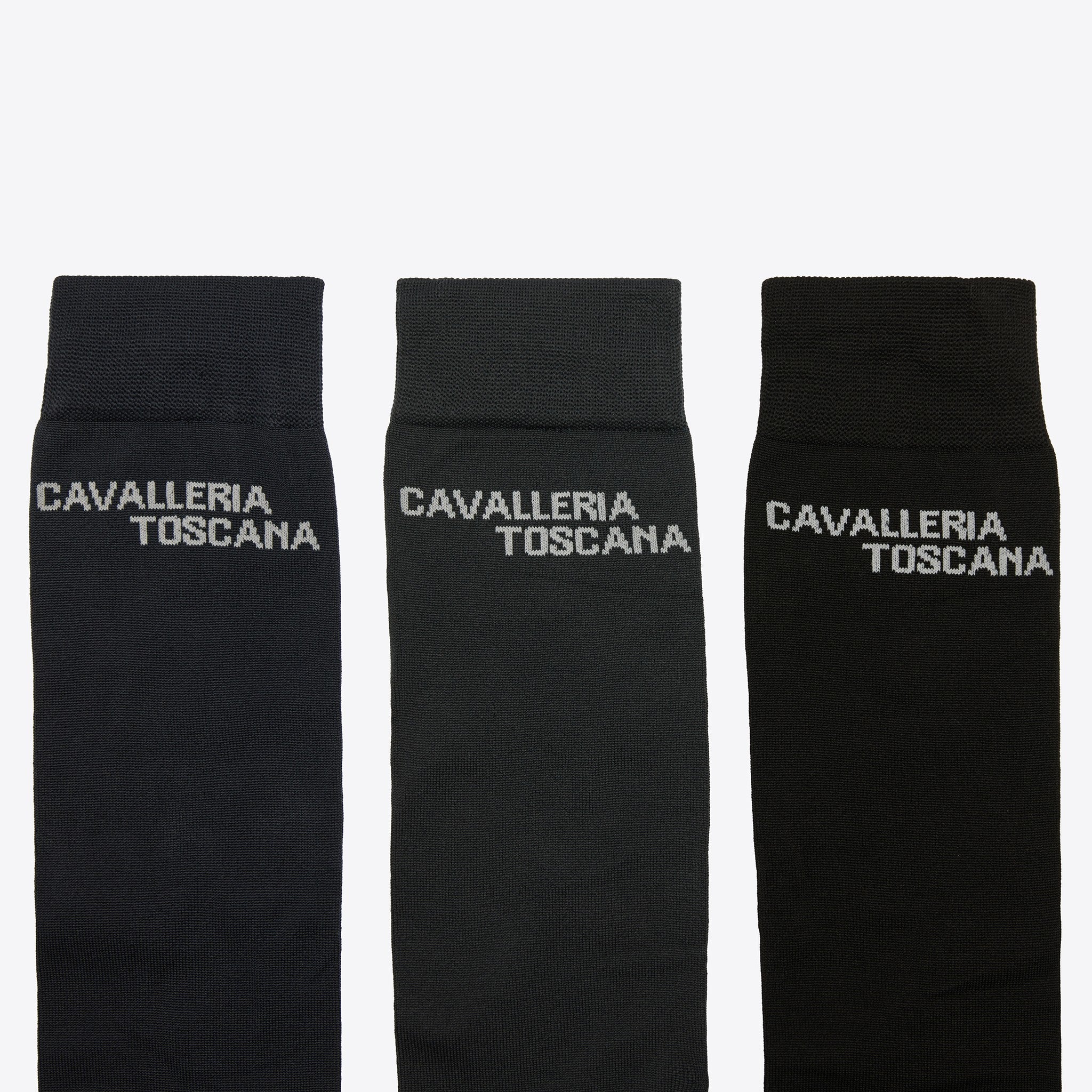 Cavalleria Toscana Unisex CT Jacquard Logo 3 Pack Socks – Assorted Colours