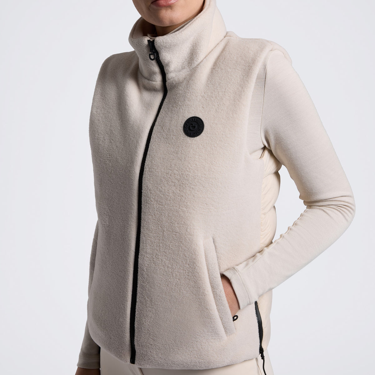 Cavalleria Toscana Ladies Fleece & Nylon Zip Up Vest – Rainy Day