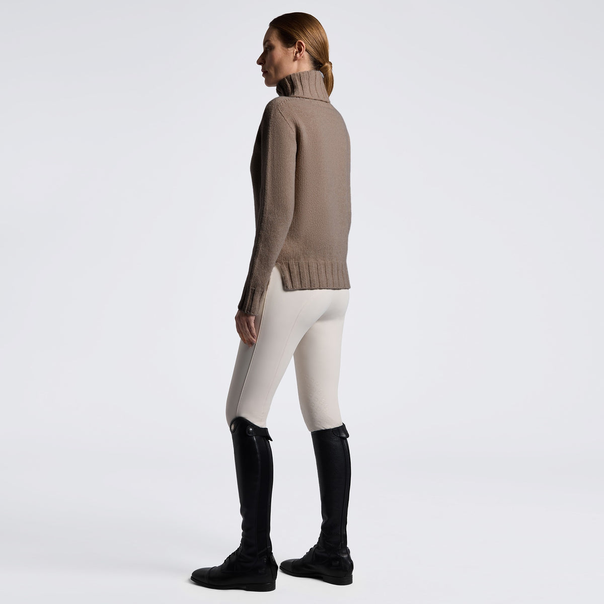Cavalleria Toscana Ladies Pure Wool Turtleneck Sweater – Espresso