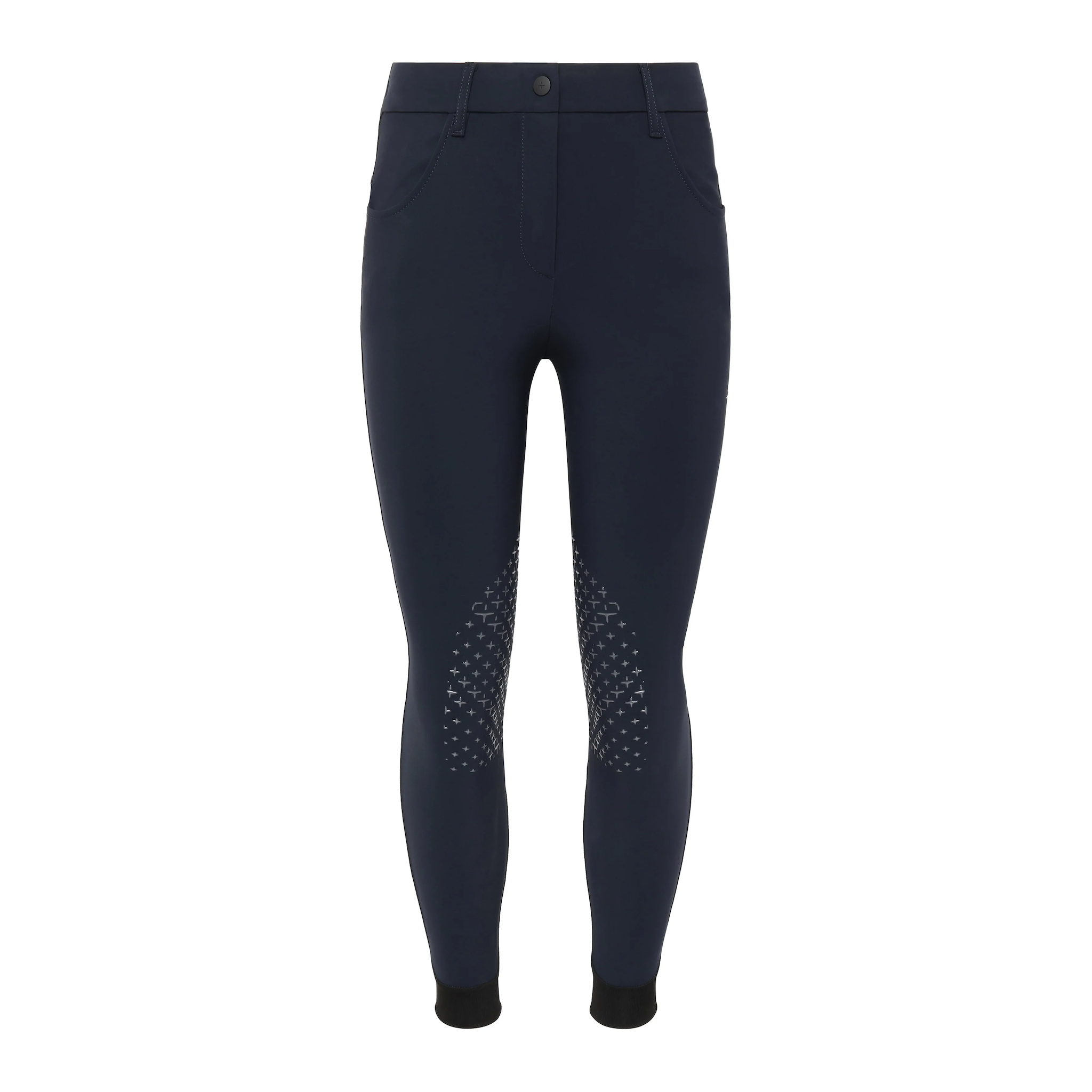 Trolle Ladies Athlete Regular Breeches Knee Grip in Navy, competition breeches with silicone knee grip.