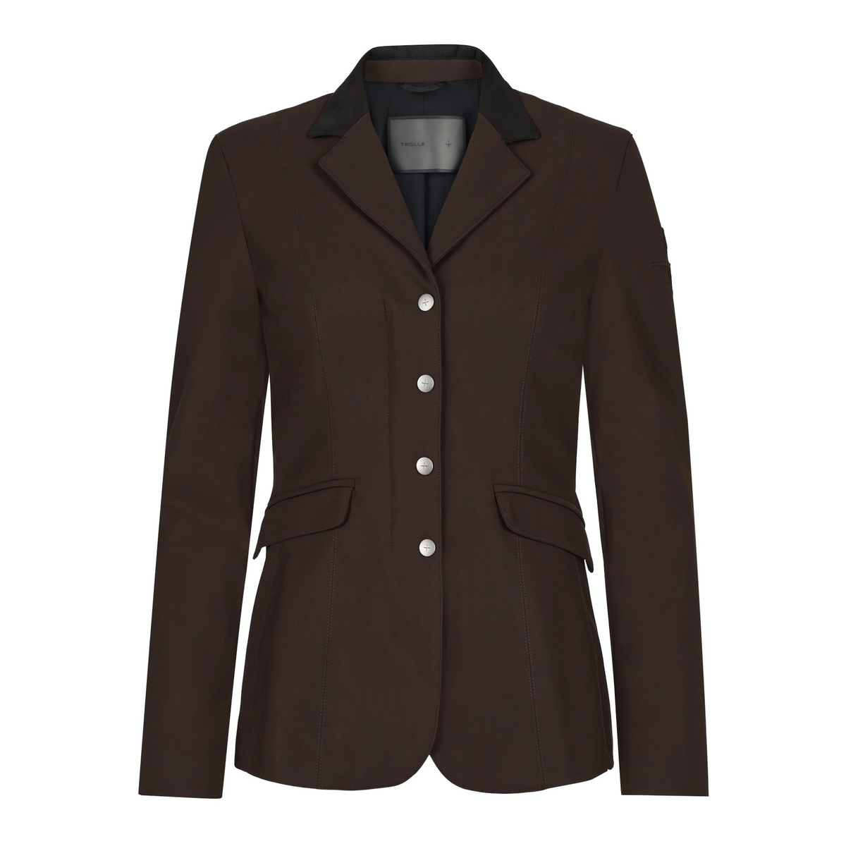 Trolle Ladies Light Tech Class Show Jacket in Terra Brown, a lightweight technical competition show jacket.