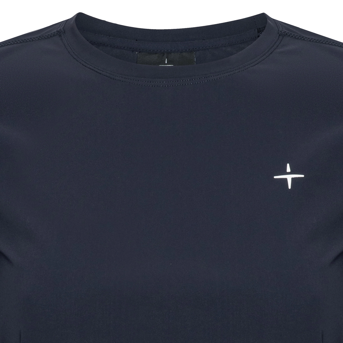Trolle Ladies Perforated Long Sleeve T-Shirt in Navy, a breathable long sleeve training top.