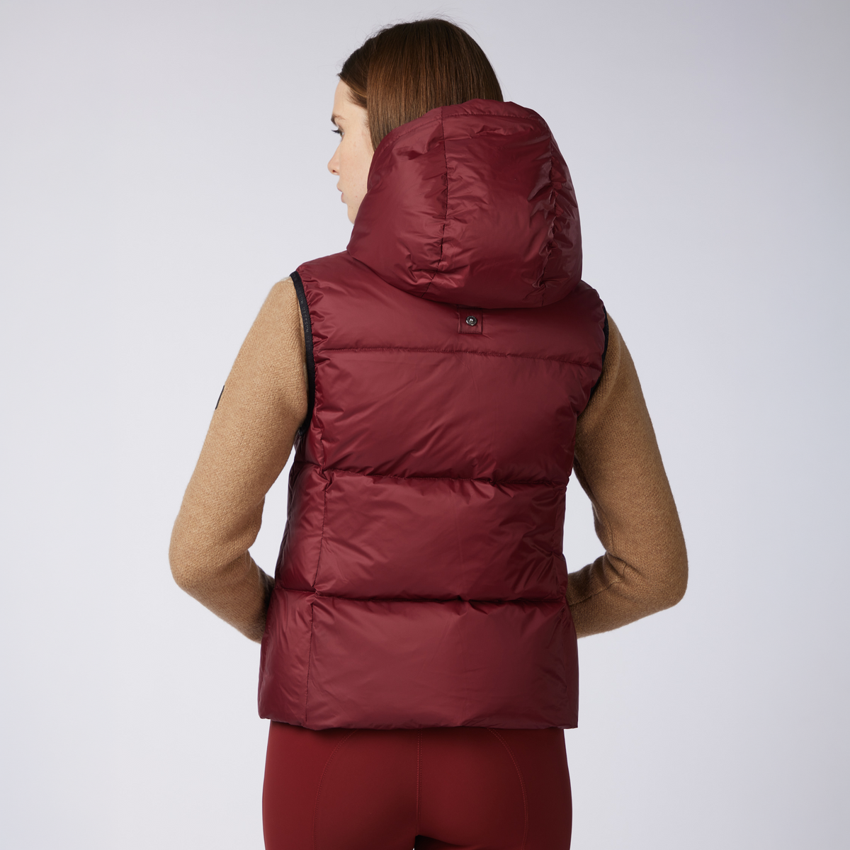 Vestrum Ladies New Jersey Vest in amaranth red, lightweight gilet for riding, the yard and casual wear.
