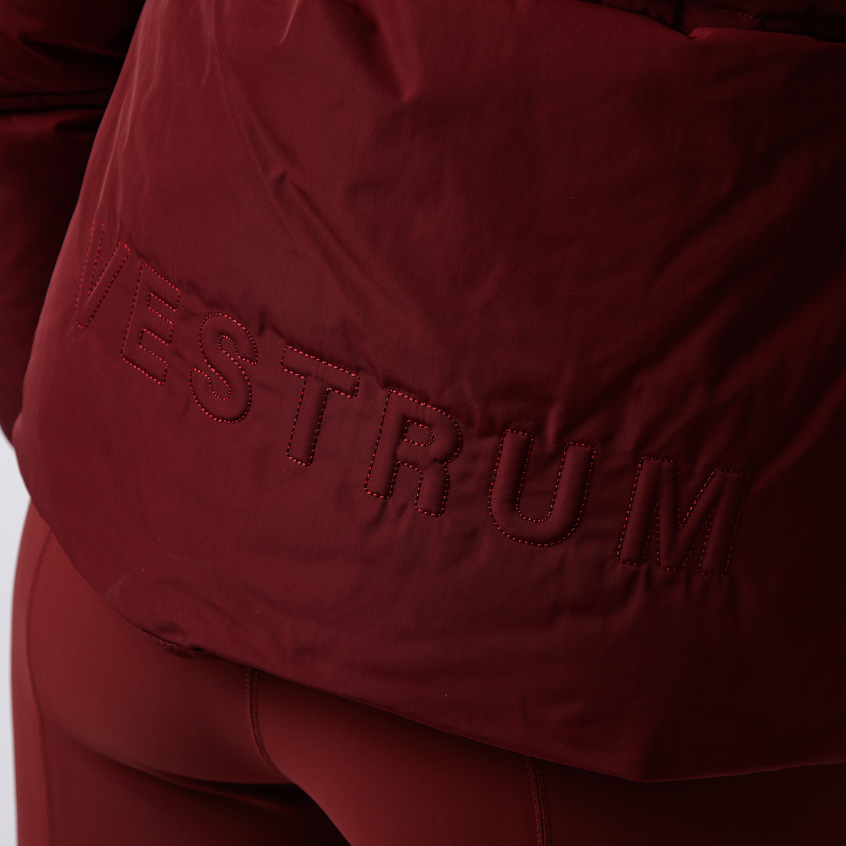 Vestrum Ladies Rovaniemi Puffer Jacket in amaranth red, a warm equestrian puffer jacket ideal for riding and yard wear.