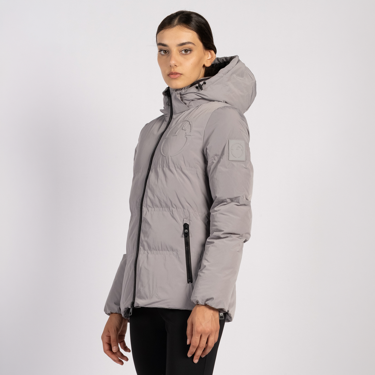 Vestrum Ladies Rovaniemi Puffer Jacket in pearl grey, a lightweight quilted puffer jacket for ladies with signature Vestrum styling.