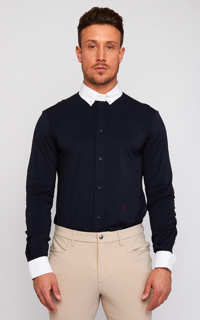 Mens Cavalleria Toscana Long sleeve Guibert Shirt - Espayo Equestrian