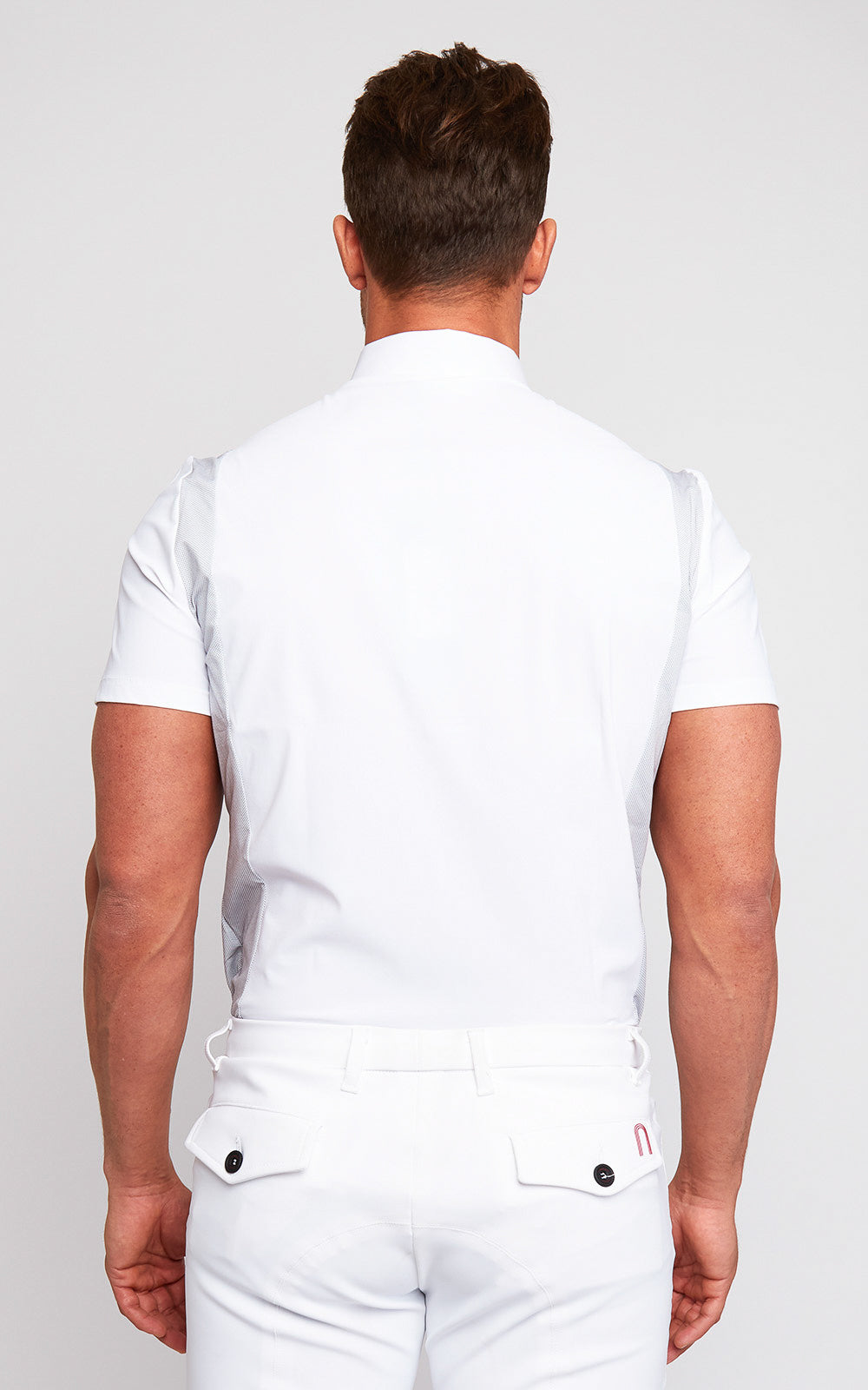 Mens Cavalleria Toscana Cotton Tech Competition Shirt Short Sleeve - Espayo Equestrian