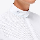 Cavalleria Toscana Ladies Perforated Zip Long Sleeve Shirt - Espayo Equestrian