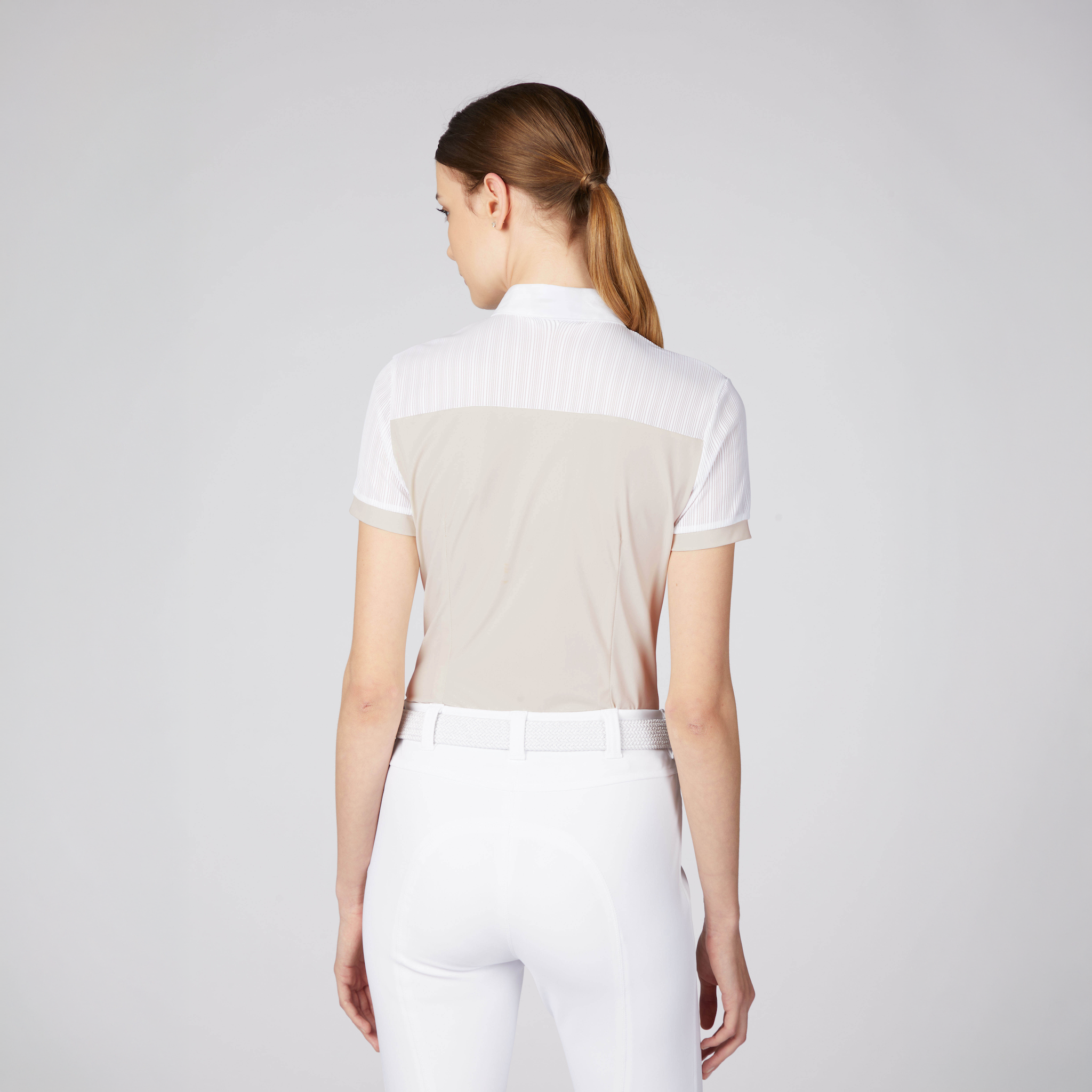 Vestrum Ladies Michigan short sleeve show shirt with a collared design and button-front, ideal for equestrian competitions.