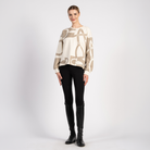 Vestrum Ladies Montpellier sweater featuring a cozy knit design, long sleeves, and a relaxed fit in soft, neutral tones.
