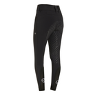 Trolle Ladies Athlete High Waist Breeches with full grip in black, showing back view and athletic fit for horseback riding.
