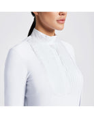 Cavalleria Toscana Ladies CT Pleated Bib Long Sleeve Competition Shirt - Espayo Equestrian