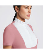 Cavalleria Toscana Ladies CT Pleated Bib Short Sleeve Competition Shirt - Espayo Equestrian