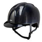 KEP Carbon riding helmet with a sleek naked shine finish, lightweight design, and black carbon fiber appearance.