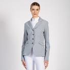 Vestrum Ladies SS26 Canberra Show Jacket displayed on a hanger, showcasing tailored design and elegant details for equestrian show events.
