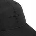 Black Trolle unisex star logo cap with adjustable strap, featuring a prominent star emblem on the front.