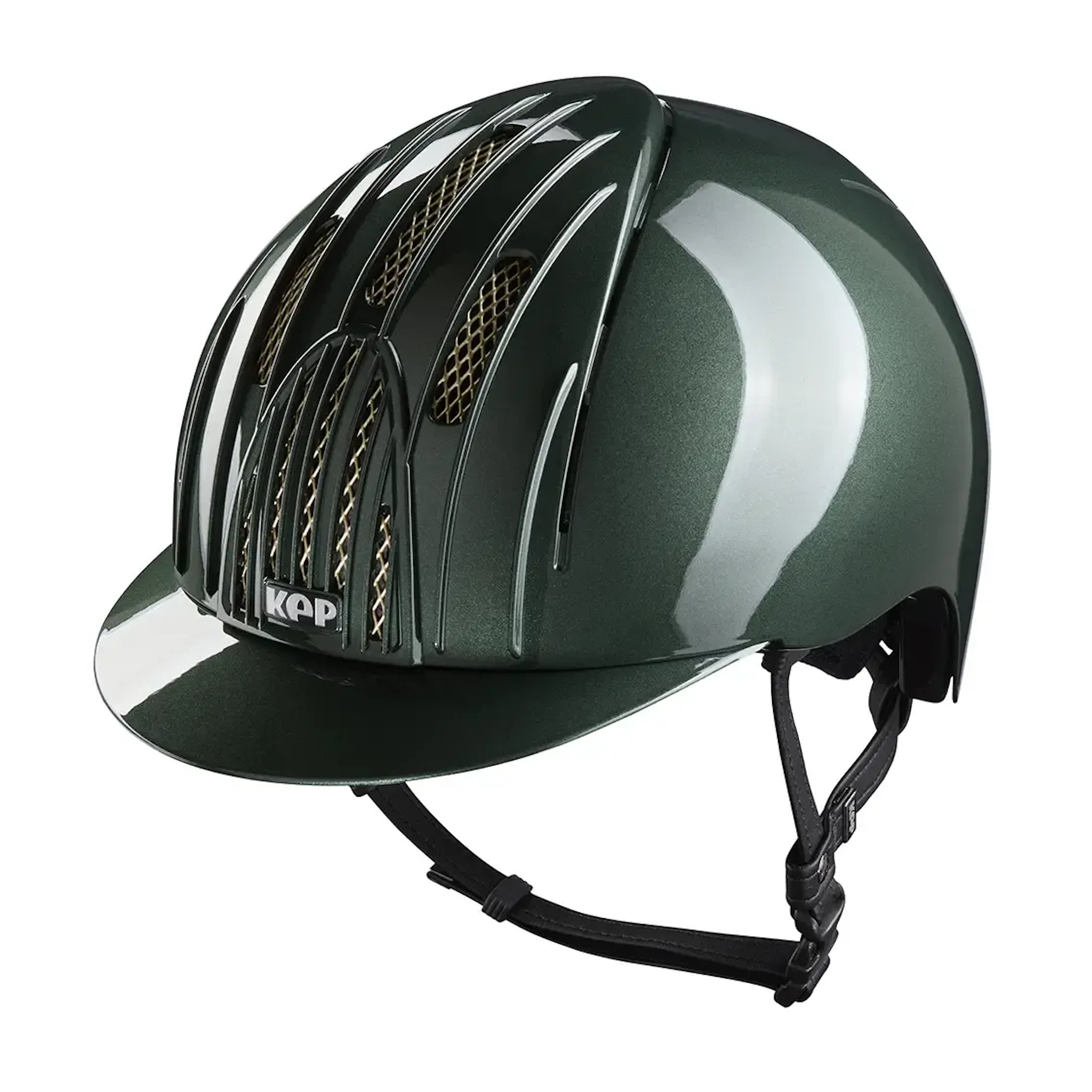 KEP Endurance Shine horse riding helmet in musk color with sleek design and adjustable straps for comfortable riding.