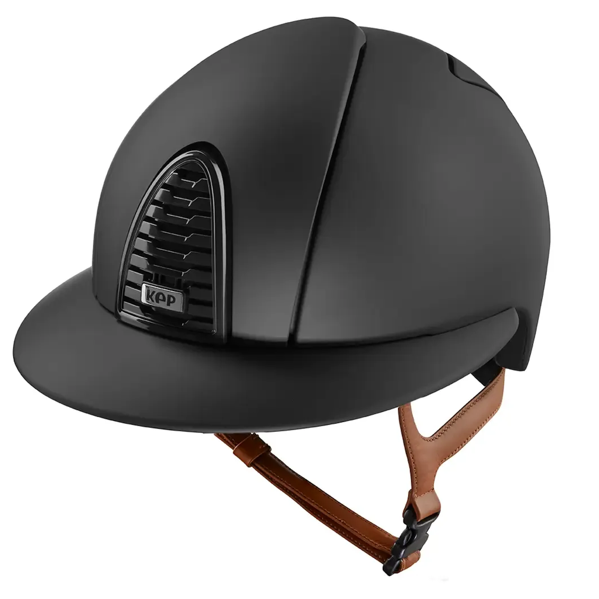 KEP Cromo 2.0 Matt Polo Visor Riding Helmet with Beige Chin Strap - Espayo Equestrian