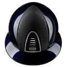 Kep Cromo 2.0 Polish Polo Verona riding helmet with Swarovski frame and logo, featuring chrome blue finish and sleek design.