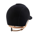 KEP Cromo 2.0 Velvet Riding Helmet Polo Visor with Beige Chin Strap - Espayo Equestrian