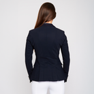Navy Cavalleria Toscana Ladies GP Jacket for show jumping, tailored fit with stylish design and high-quality craftsmanship.