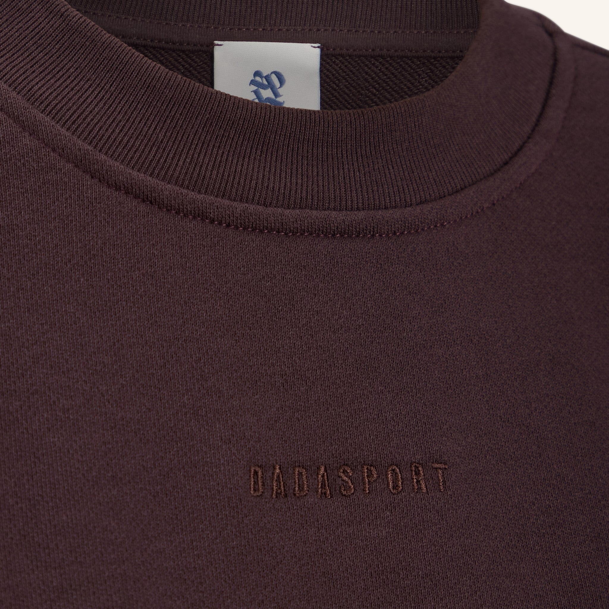 Dada Sport Ladies Birman Sweater in chocolate, logo detail