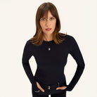 Dada Sport Ladies Kira Long Sleeve T-Shirt in navy