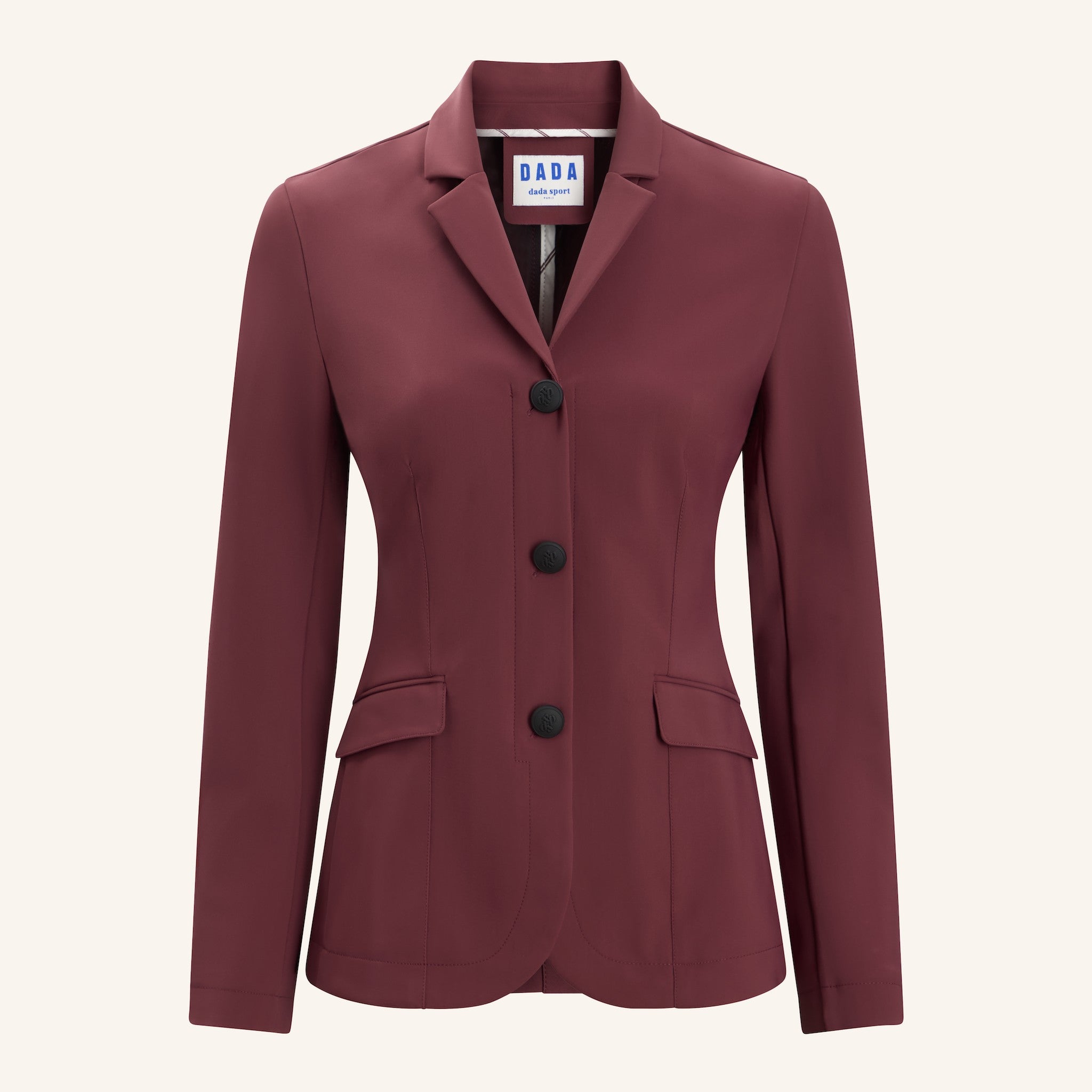Dada Sport Ladies New Vienna Show Jacket in burgundy, front view