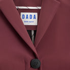 Dada Sport Ladies New Vienna Show Jacket in burgundy, lapel detail