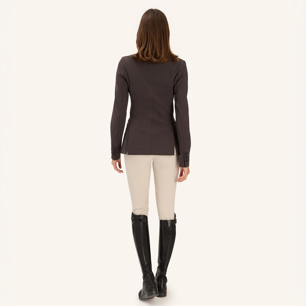 Dada Sport Ladies New Vienna Show Jacket in dark brown, back view