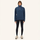 Dada Sport Ladies Urvoso Waterproof Riding Jacket in Baltic blue, front view