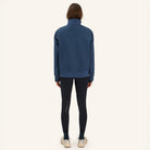 Dada Sport Ladies Urvoso Waterproof Riding Jacket in Baltic blue, back view