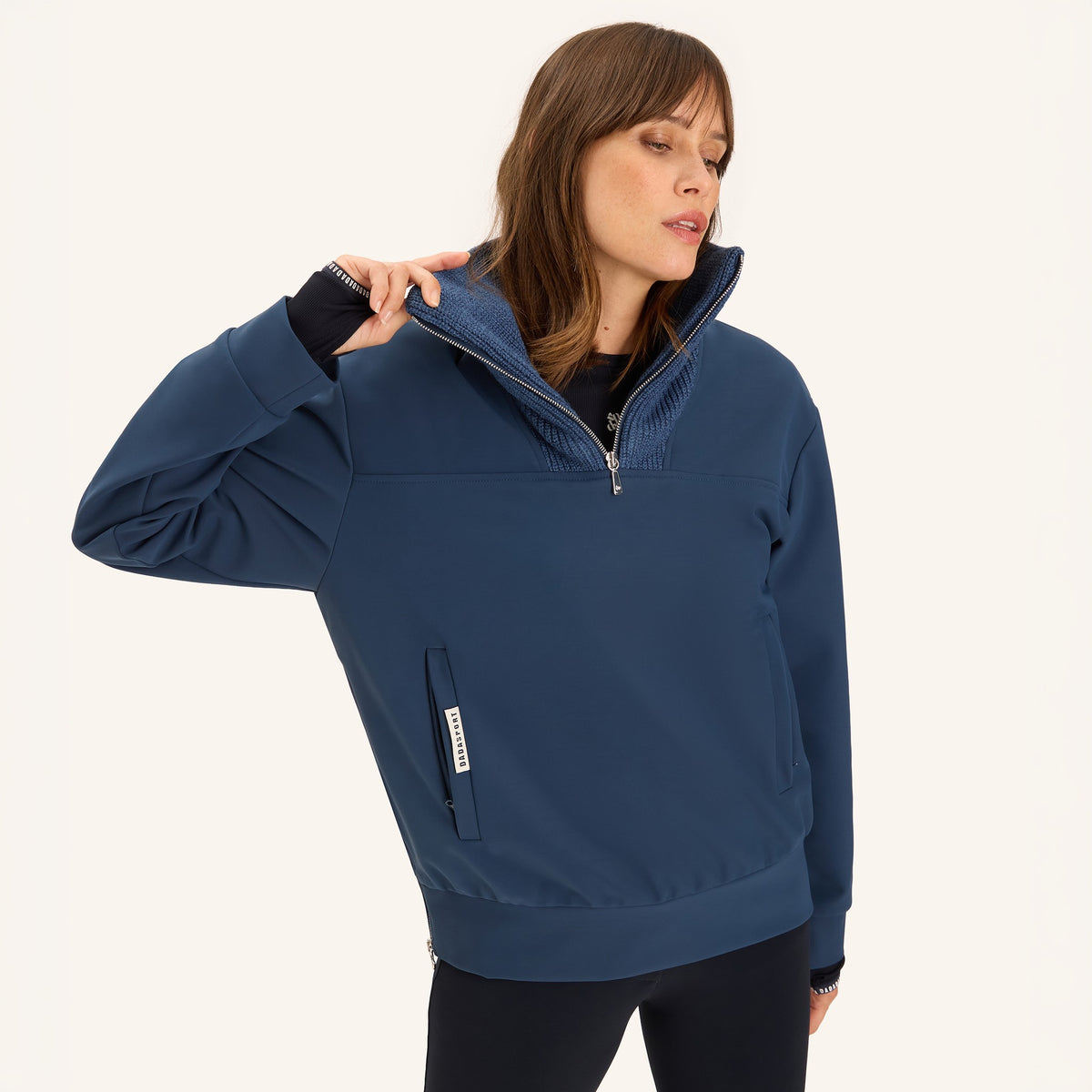 Dada Sport Ladies Urvoso Waterproof Riding Jacket in Baltic blue