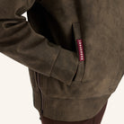 Dada Sport Ladies Urvoso Waterproof Riding Jacket in oxyde green, detail