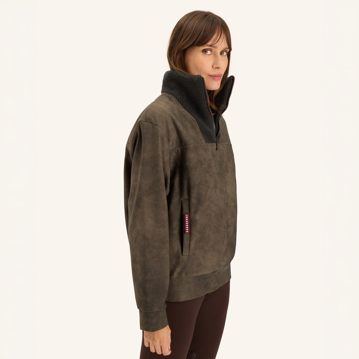 Dada Sport Ladies Urvoso Waterproof Riding Jacket in oxyde green