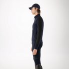 Equiline men's Celfa full-zip sweatshirt shown from the side, casual men's jumper with a zip-up front and comfortable fit.