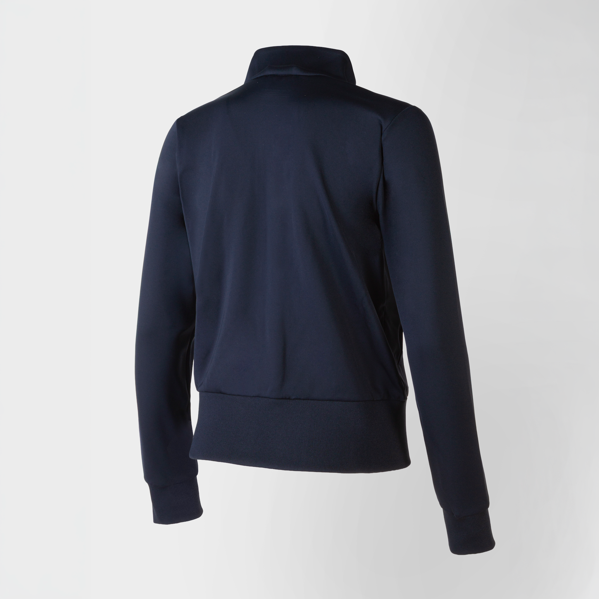 Equiline Ladies Glempa full-zip sweatshirt, back view, casual jumper with a high collar and zip closure, in soft fabric.