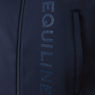 Equiline Ladies Glempa full-zip sweatshirt with a high collar and casual fit, shown in grey with zipper and ribbed cuffs.