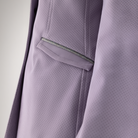 Equiline Ladies Garcia show jacket in mauve with tailored fit, detailed stitching, and elegant design for equestrian competitions.