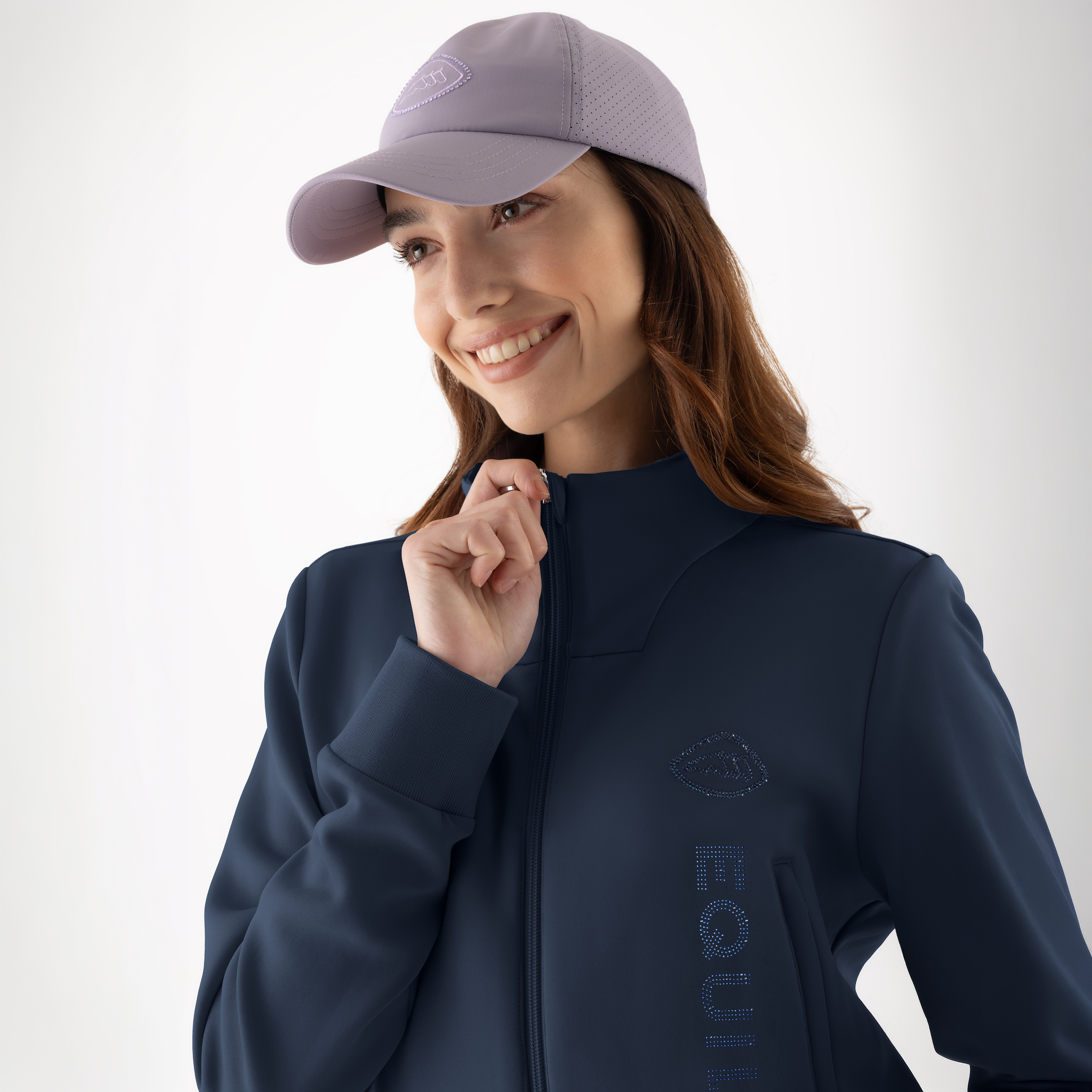 Equiline Ladies Glempa full-zip sweatshirt in casual style, featuring a comfortable fit and zip-up front.